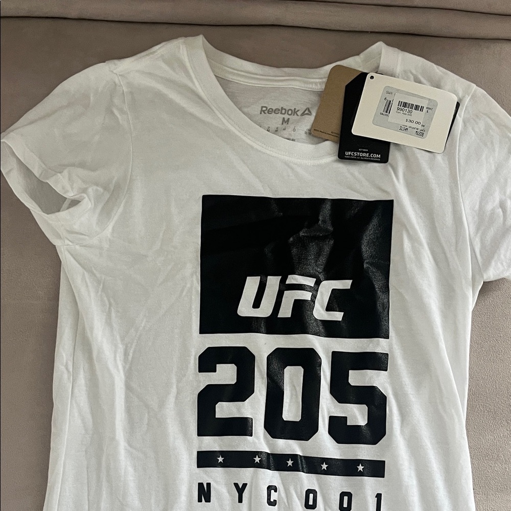 Reebok White UFC 205 Graphic Tee